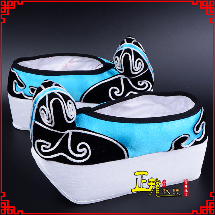 琼山京越剧黄梅戏古装男书生小生鞋云头鞋戏曲鞋云履 云头鞋