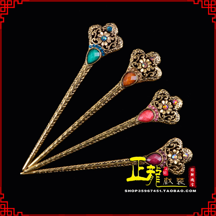 琼山头饰老旦青衣员外夫人簪子 老旦发簪