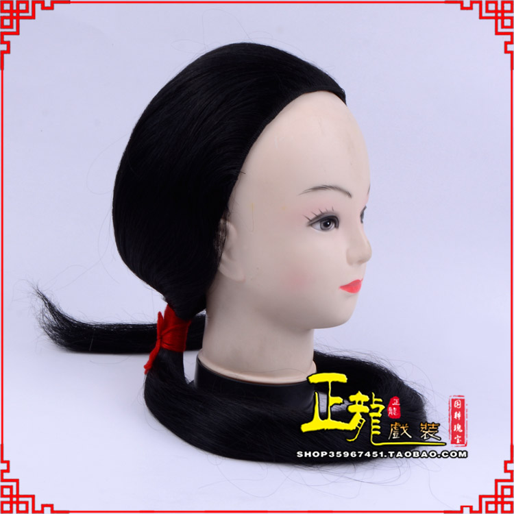 琼山古装影视演出头套花旦假发 真发古装发