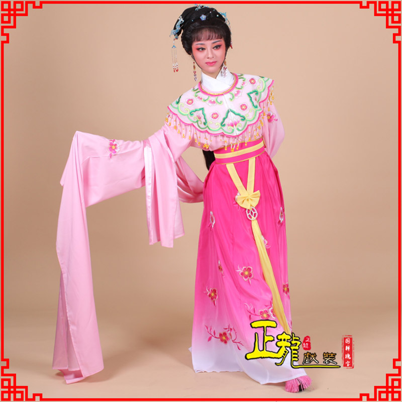 琼山水袖青衣练功花旦服 梅花古装衣